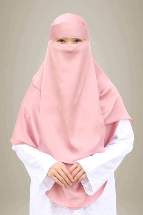 Niqab Hasna Haura - Pale Rose Niqab Hasna Haura - Pale Rose